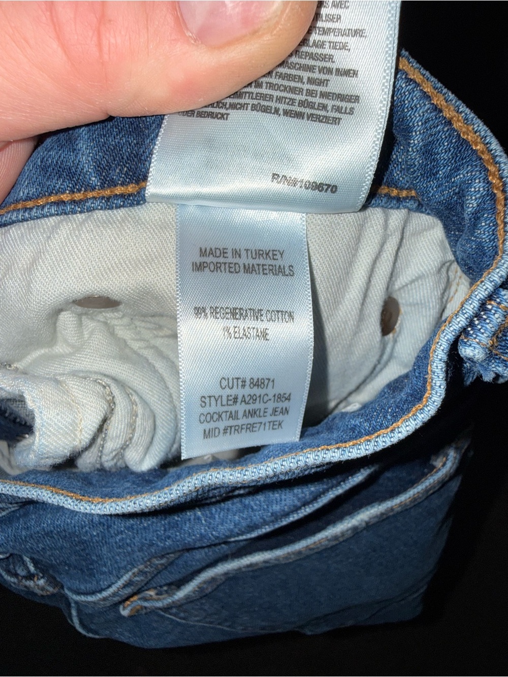 AGOLDE Cocktail Ankle Jeans Women’s Size 27 Medium Wash Mid Rise Slim Straight - Picture 10 of 10